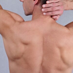 a fit and trimmed male back