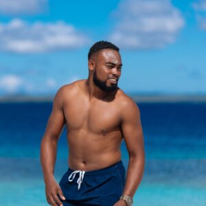 man with trim physique