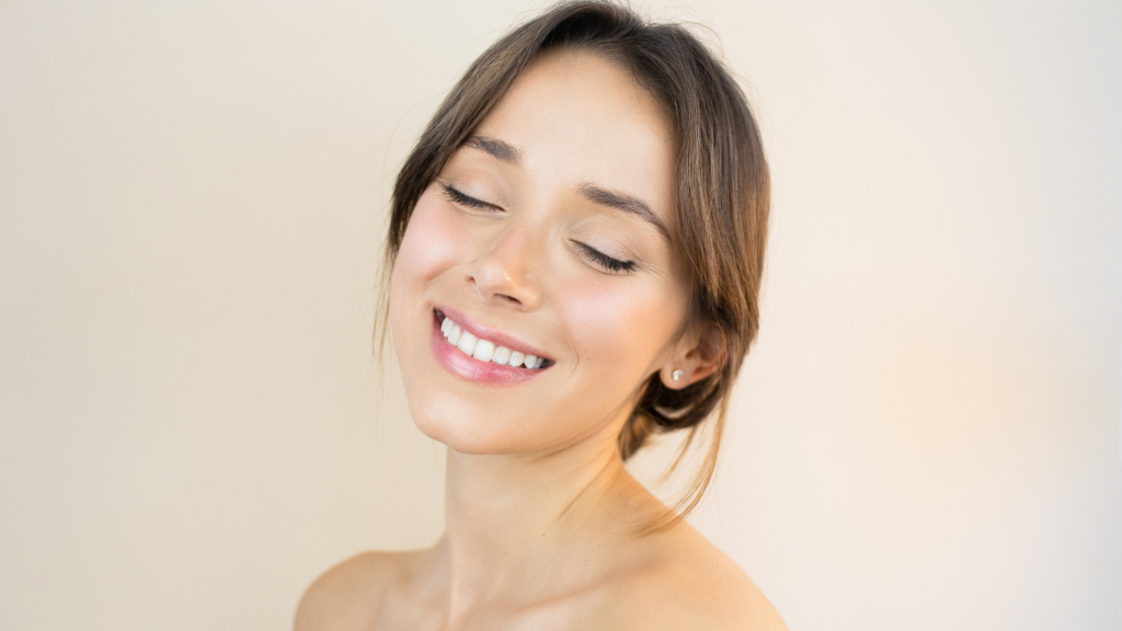 A smiling women