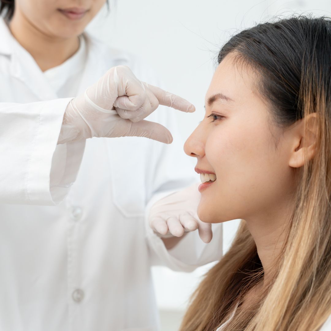 a woman getting a recommendation from a doctor