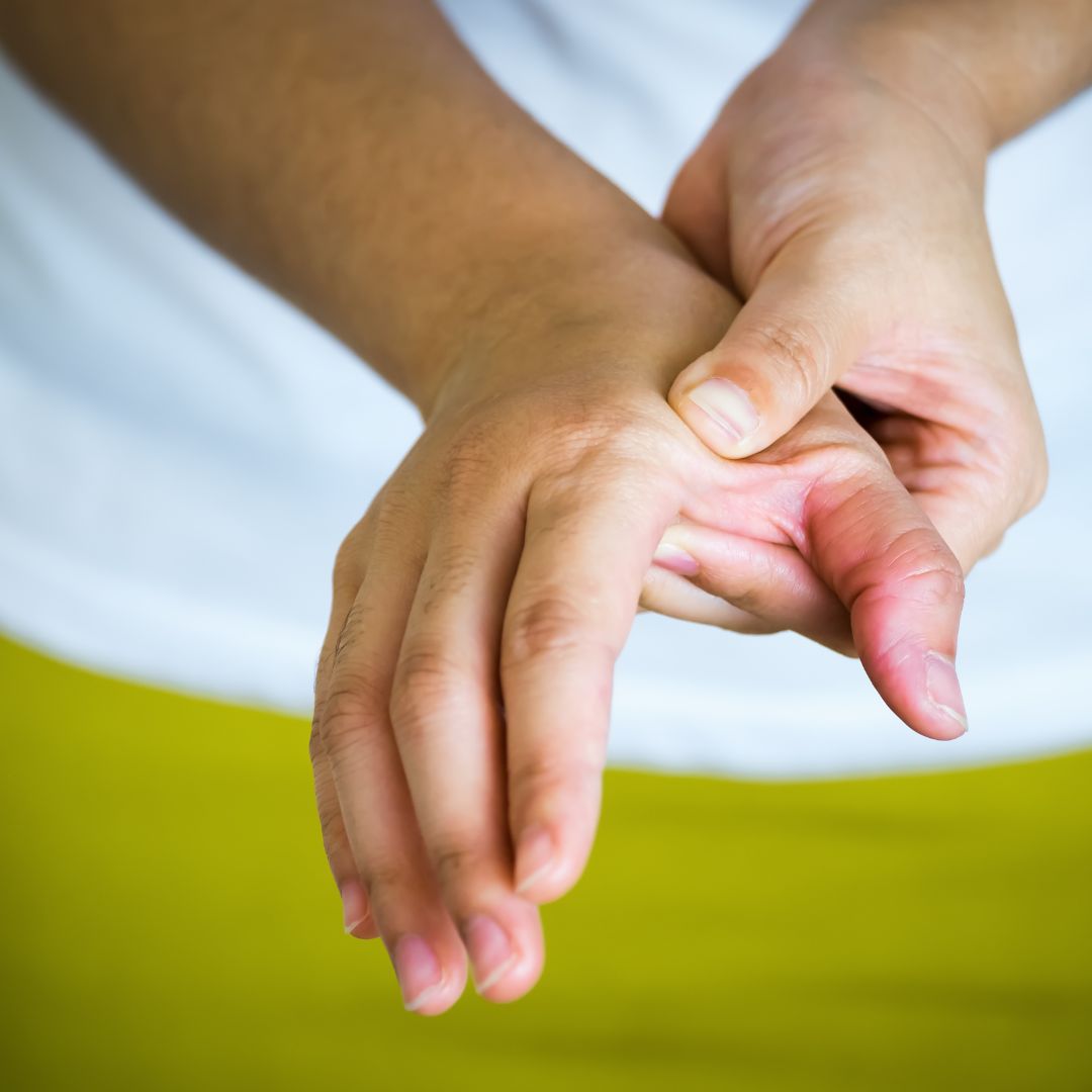 person with wrist pain