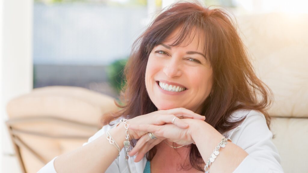 smiling confident woman