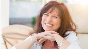 smiling confident woman