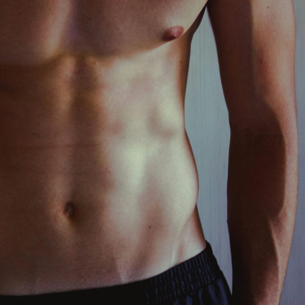 A man after a body lfit treatment.